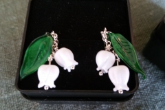 Lilly of the Valley earrings.
